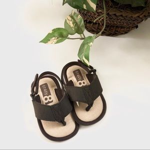 Crazy 8 Brown Faux Suede Flip Flop Sandals